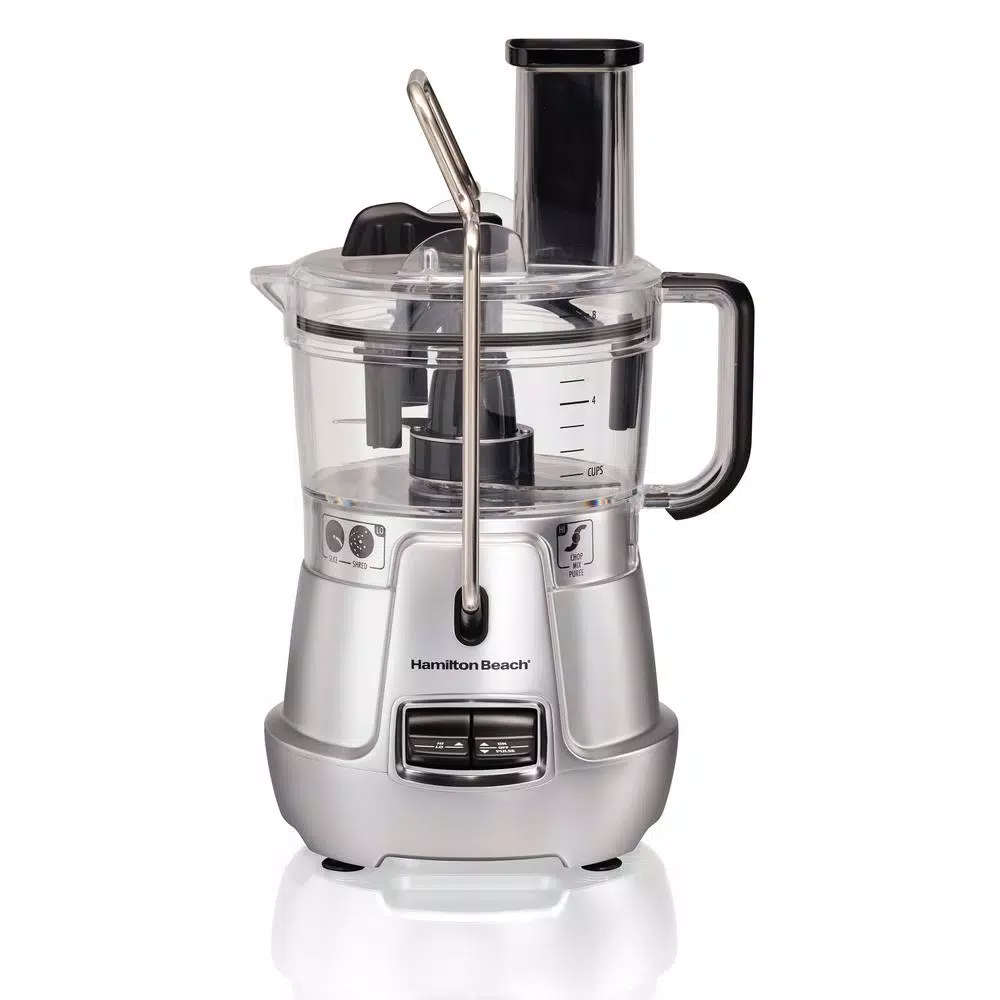 Food Processing Hamilton Beach Stack & Snap 8-Cup 3-Speed Silver Food Processor With Built-in Bowl Scraper 3 Food Processing Hamilton Beach Stack & Snap 8-Cup 3-Speed Silver Food Processor With Built-in Bowl Scraper