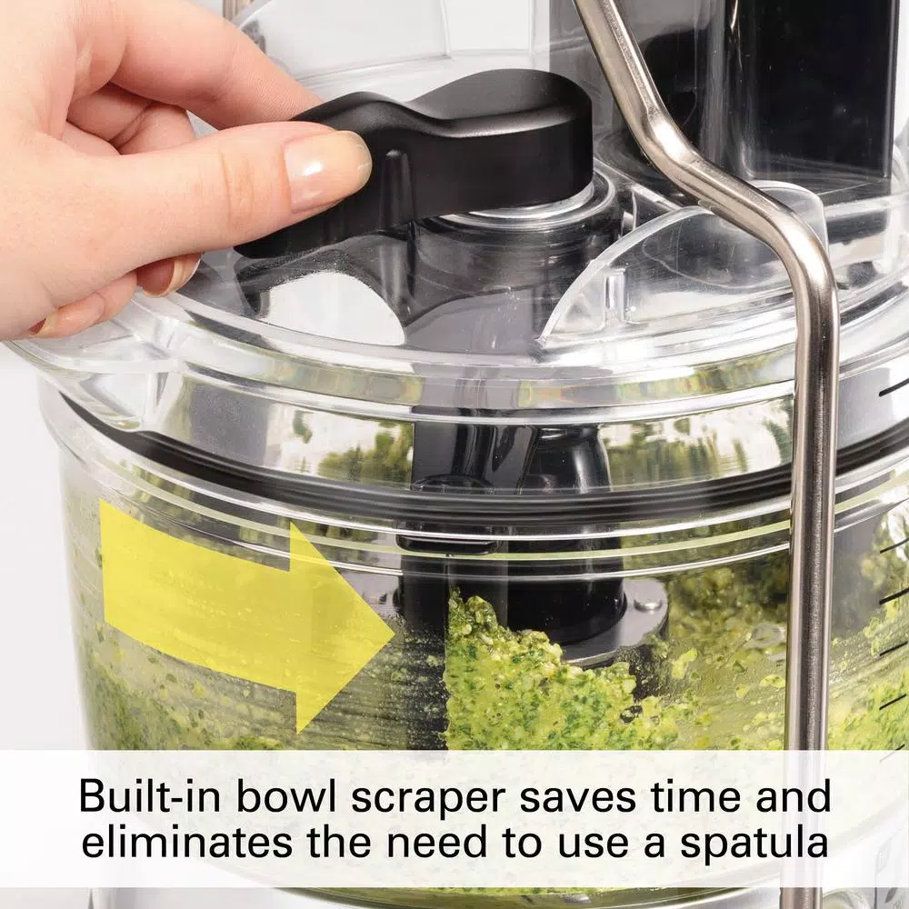 Food Processing Hamilton Beach Stack & Snap 8-Cup 3-Speed Silver Food Processor With Built-in Bowl Scraper 11 Food Processing Hamilton Beach Stack & Snap 8-Cup 3-Speed Silver Food Processor With Built-in Bowl Scraper - Image 9