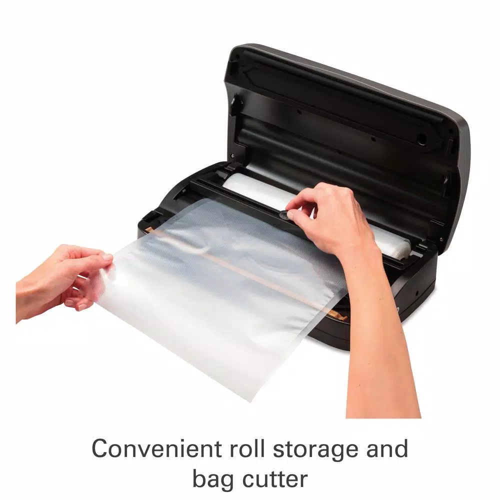 Food Processing Hamilton Beach Nutrifresh Silver Food Vacuum Sealer With Roll Storage And Bag Cutter 4 Food Processing Hamilton Beach Nutrifresh Silver Food Vacuum Sealer With Roll Storage And Bag Cutter - Image 2