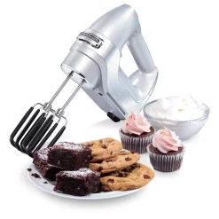 Mixers Hamilton Beach 7-Speed Electric Hand Mixer, Silver And Chrome, With SoftScrape Beaters, Whisk, Dough Hooks And Snap-On Storage Case 19 Mixers Hamilton Beach 7-Speed Electric Hand Mixer, Silver And Chrome, With SoftScrape Beaters, Whisk, Dough Hooks And Snap-On Storage Case -Dessert Makers Popular Store silver hamilton beach hand mixers 62657 31 1000