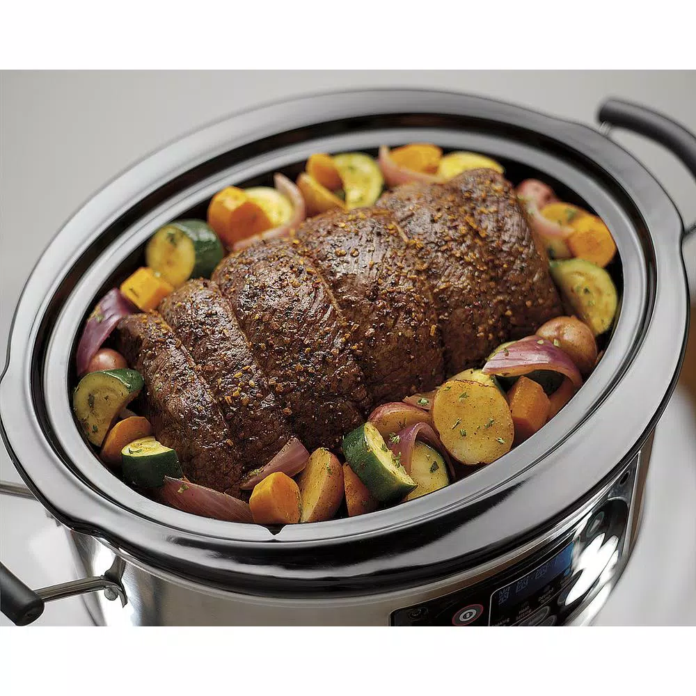 Cookers Hamilton Beach 6 Qt. Programmable Silver Slow Cooker With Temperature Settings 5 Cookers Hamilton Beach 6 Qt. Programmable Silver Slow Cooker With Temperature Settings - Image 3