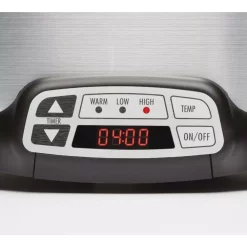 Cookers Hamilton Beach 6 Qt. Programmable Silver Slow Cooker With Temperature Controls 10 Cookers Hamilton Beach 6 Qt. Programmable Silver Slow Cooker With Temperature Controls -Dessert Makers Popular Store silver hamilton beach slow cookers 33660 1f 1000