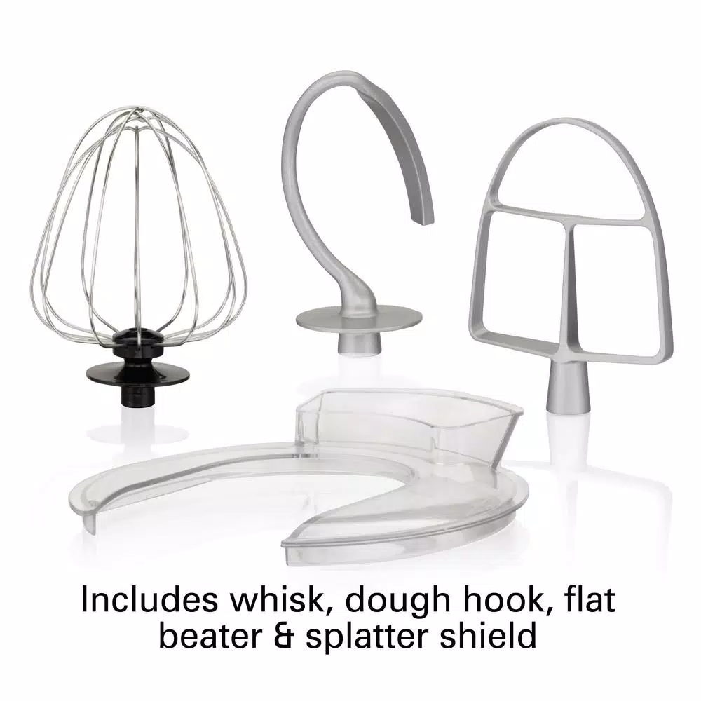 Mixers Hamilton Beach 4 Qt. 7-Speed Stainless Steel Stand Mixer With Flat Beater, Dough Hook And Whisk 4 Mixers Hamilton Beach 4 Qt. 7-Speed Stainless Steel Stand Mixer With Flat Beater, Dough Hook And Whisk - Image 2