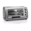 Toasters Hamilton Beach Easy Reach 1400 W 6-Slice Grey Toaster Oven With Roll Top Door 1 Toasters Hamilton Beach Easy Reach 1400 W 6-Slice Grey Toaster Oven With Roll Top Door -Dessert Makers Popular Store silver hamilton beach toaster ovens 31127d 64 1000