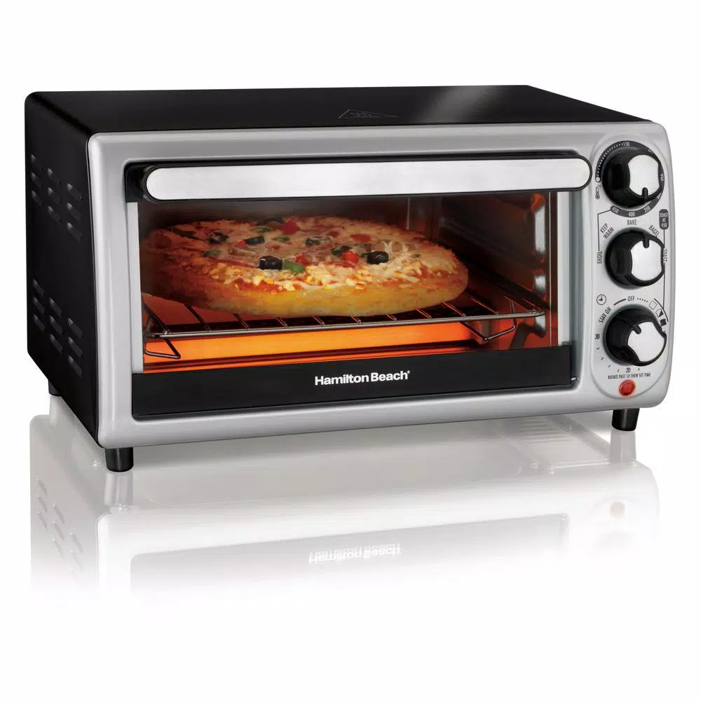 Toasters Hamilton Beach 1100 W 4-Slice Stainless Steel And Black Toaster Oven 3 Toasters Hamilton Beach 1100 W 4-Slice Stainless Steel And Black Toaster Oven