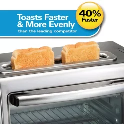 Toasters Hamilton Beach 2 In 1 1450 W 4-Slice Silver Toaster Oven With 2-Slice Toaster Slots 18 Toasters Hamilton Beach 2 In 1 1450 W 4-Slice Silver Toaster Oven With 2-Slice Toaster Slots -Dessert Makers Popular Store silver hamilton beach toaster ovens 31156 1f 1000