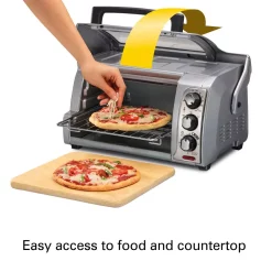 Toasters Hamilton Beach Easy Reach 1200 W 4-Slice Silver Toaster Oven With Roll Top Door 11 Toasters Hamilton Beach Easy Reach 1200 W 4-Slice Silver Toaster Oven With Roll Top Door -Dessert Makers Popular Store silver hamilton beach toaster ovens 31339 4f 1000