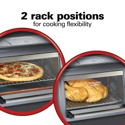 Toasters Hamilton Beach Easy Reach 1500-Watts 6-Slice Grey Toaster Oven With Roll-Top Door 17 Toasters Hamilton Beach Easy Reach 1500-Watts 6-Slice Grey Toaster Oven With Roll-Top Door -Dessert Makers Popular Store silver hamilton beach toaster ovens 31434 76 1000
