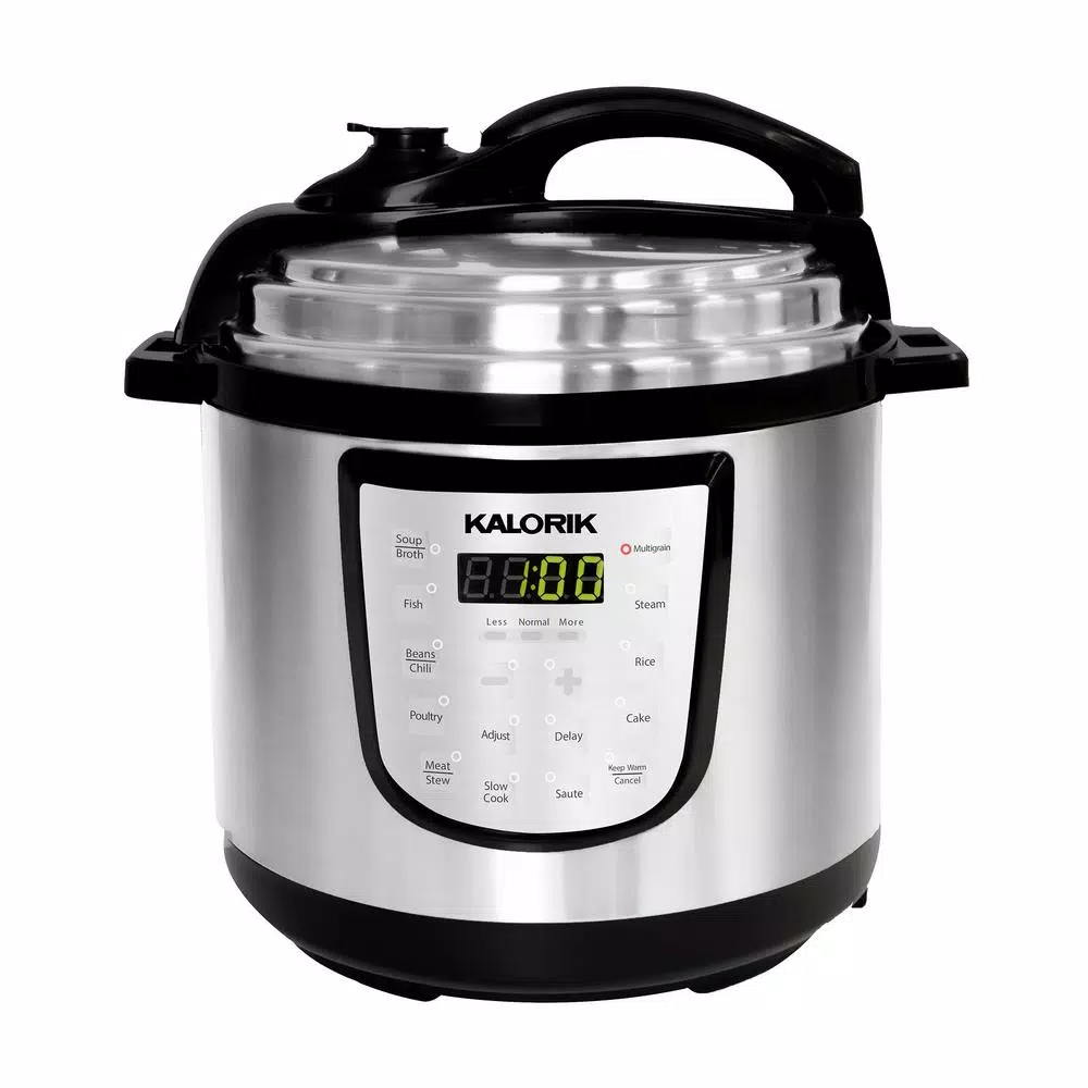 Cookers KALORIK 6 Qt. Stainless Steel Digital Electric Pressure Cooker 3 Cookers KALORIK 6 Qt. Stainless Steel Digital Electric Pressure Cooker