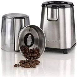 Coffee Makers Ovente 2.1 Oz. Silver Multi-Purpose Electric Coffee Grinder Lid-Activated Switch 15 Coffee Makers Ovente 2.1 Oz. Silver Multi-Purpose Electric Coffee Grinder Lid-Activated Switch -Dessert Makers Popular Store silver ovente coffee grinders cg620s 31 1000