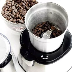 Coffee Makers Ovente 2.1 Oz. Silver Multi-Purpose Electric Coffee Grinder Lid-Activated Switch 13 Coffee Makers Ovente 2.1 Oz. Silver Multi-Purpose Electric Coffee Grinder Lid-Activated Switch -Dessert Makers Popular Store silver ovente coffee grinders cg620s 44 1000