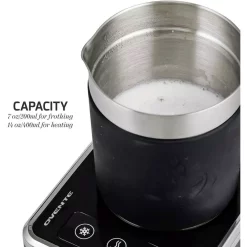 Coffee Makers Ovente 7 Oz. Stainless Steel Silver Coffee And Milk Frother With Induction Base 13 Coffee Makers Ovente 7 Oz. Stainless Steel Silver Coffee And Milk Frother With Induction Base -Dessert Makers Popular Store silver ovente milk frothers fr2008s 1f 1000