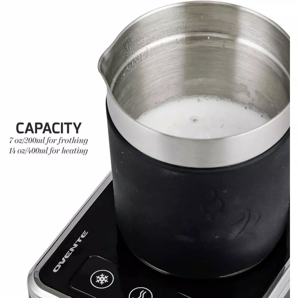 Coffee Makers Ovente 7 Oz. Stainless Steel Silver Coffee And Milk Frother With Induction Base 6 Coffee Makers Ovente 7 Oz. Stainless Steel Silver Coffee And Milk Frother With Induction Base - Image 4