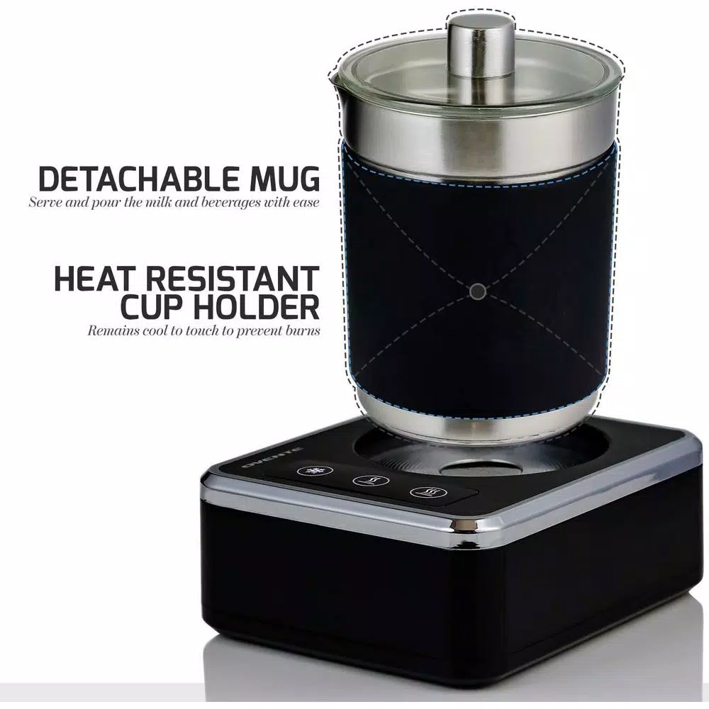 Coffee Makers Ovente 7 Oz. Stainless Steel Silver Coffee And Milk Frother With Induction Base 5 Coffee Makers Ovente 7 Oz. Stainless Steel Silver Coffee And Milk Frother With Induction Base - Image 3