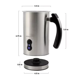 Coffee Makers Ovente 8 Oz. Silver Automatic Electric Milk Frother And Steamer Hot Or Cold Froth Functionality Foam Maker And Warmer 16 Coffee Makers Ovente 8 Oz. Silver Automatic Electric Milk Frother And Steamer Hot Or Cold Froth Functionality Foam Maker And Warmer -Dessert Makers Popular Store silver ovente milk frothers fr3608br 76 1000