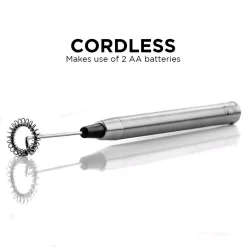 Coffee Makers Ovente Electric Stainless Steel Milk Frother Coffee, Hand Held, Silver (FRS1010S) 12 Coffee Makers Ovente Electric Stainless Steel Milk Frother Coffee, Hand Held, Silver (FRS1010S) -Dessert Makers Popular Store silver ovente milk frothers frs1010s 4f 1000