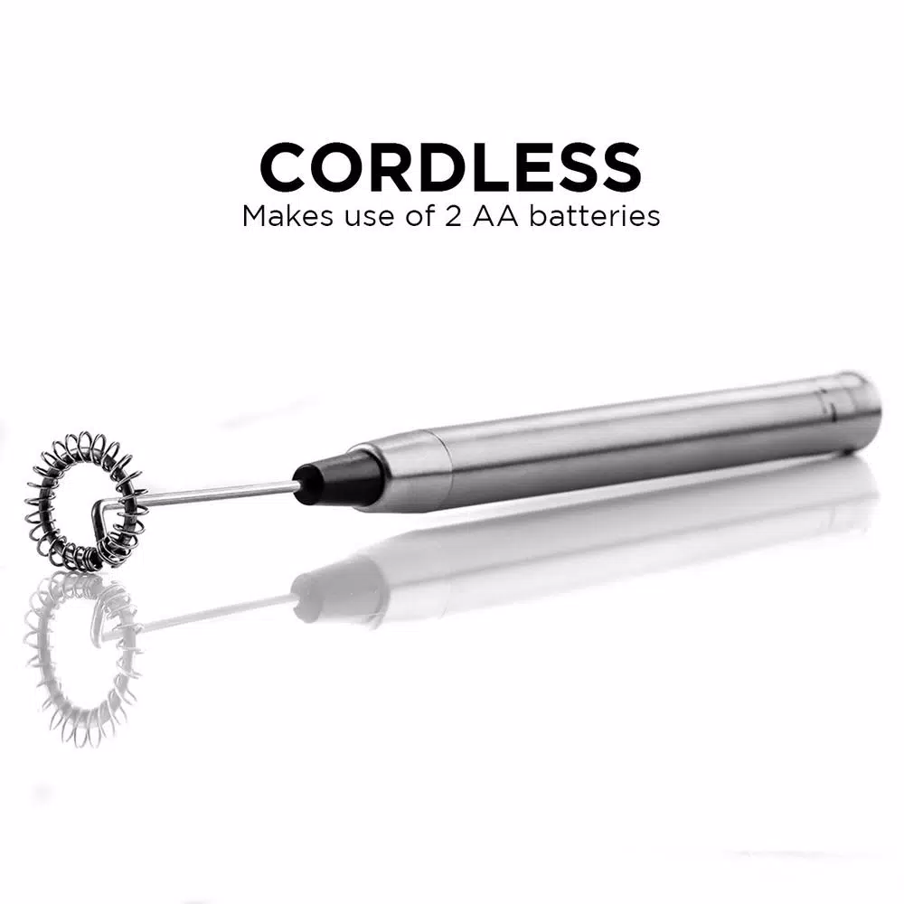 Coffee Makers Ovente Electric Stainless Steel Milk Frother Coffee, Hand Held, Silver (FRS1010S) 5 Coffee Makers Ovente Electric Stainless Steel Milk Frother Coffee, Hand Held, Silver (FRS1010S) - Image 3