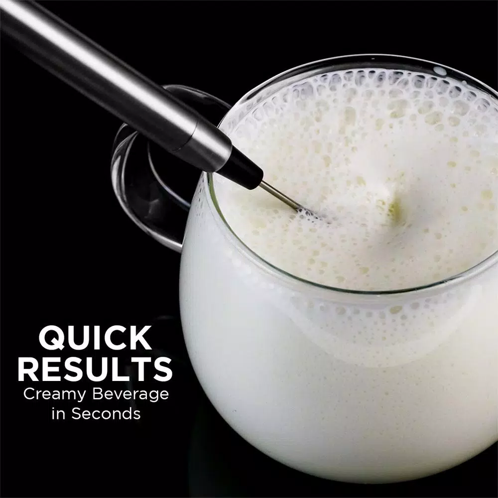 Coffee Makers Ovente Electric Stainless Steel Milk Frother Coffee, Hand Held, Silver (FRS1010S) 9 Coffee Makers Ovente Electric Stainless Steel Milk Frother Coffee, Hand Held, Silver (FRS1010S) - Image 7