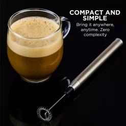 Coffee Makers Ovente Electric Stainless Steel Milk Frother Coffee, Hand Held, Silver (FRS1010S) 15 Coffee Makers Ovente Electric Stainless Steel Milk Frother Coffee, Hand Held, Silver (FRS1010S) -Dessert Makers Popular Store silver ovente milk frothers frs1010s fa 1000