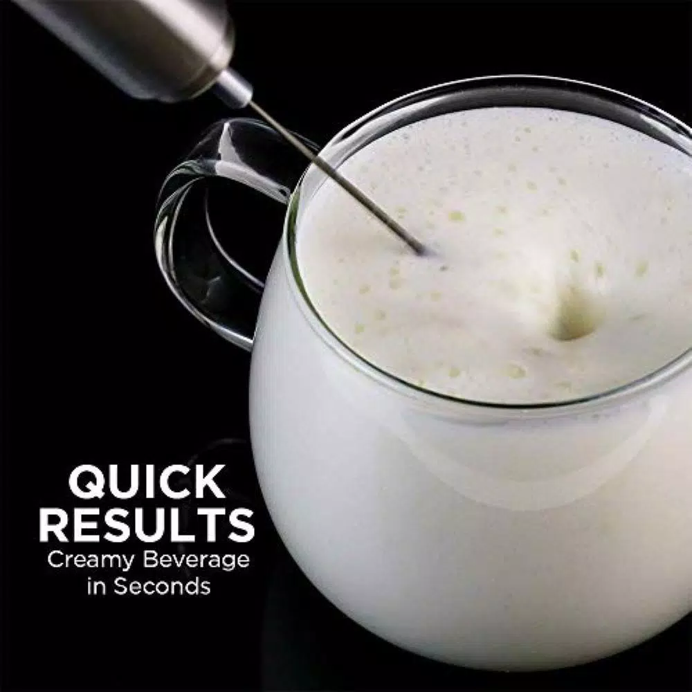 Coffee Makers Ovente Stainless Steel Milk Frother, Coffee Mixer Wand, Silver (FRS1020B) 9 Coffee Makers Ovente Stainless Steel Milk Frother, Coffee Mixer Wand, Silver (FRS1020B) - Image 7