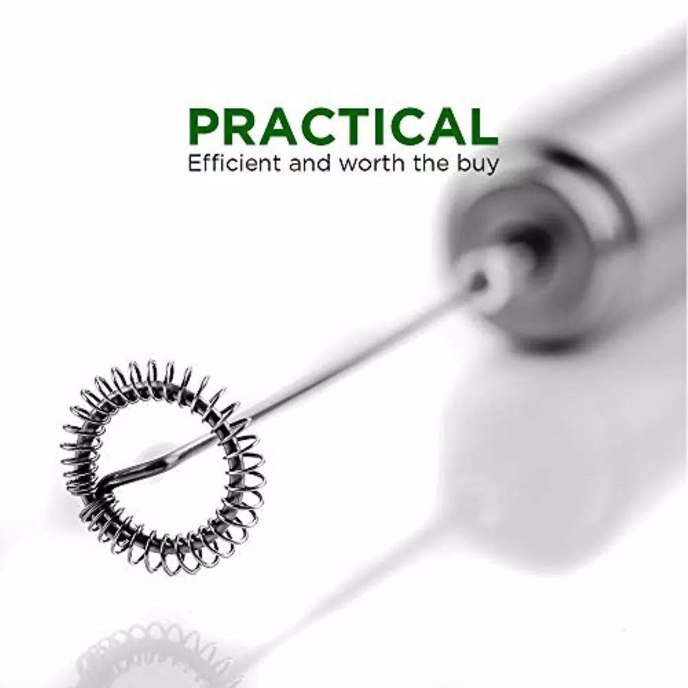 Coffee Makers Ovente Stainless Steel Milk Frother, Coffee Mixer Wand, Silver (FRS1020B) 4 Coffee Makers Ovente Stainless Steel Milk Frother, Coffee Mixer Wand, Silver (FRS1020B) - Image 2