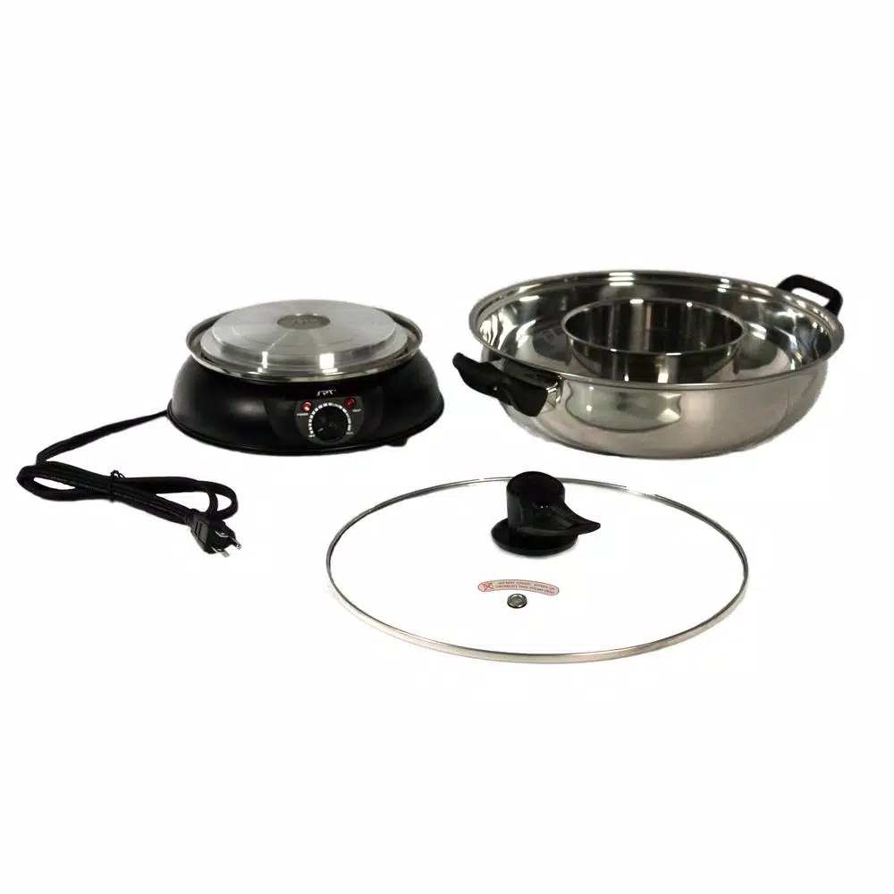 Cookers SPT Multi-Cooker Electric Shabu Shabu Pot (2-Compartments) 4 Cookers SPT Multi-Cooker Electric Shabu Shabu Pot (2-Compartments) - Image 2