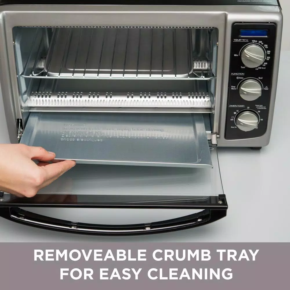 Toasters BLACK+DECKER 1500 W 6-Slice Stainless Steel Toaster Oven With Built-In Timer 8 Toasters BLACK+DECKER 1500 W 6-Slice Stainless Steel Toaster Oven With Built-In Timer - Image 6