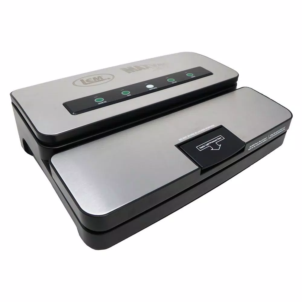 Food Processing LEM Stainless Steel Vacuum Sealer With Bag Cutter And Holder 3 Food Processing LEM Stainless Steel Vacuum Sealer With Bag Cutter And Holder