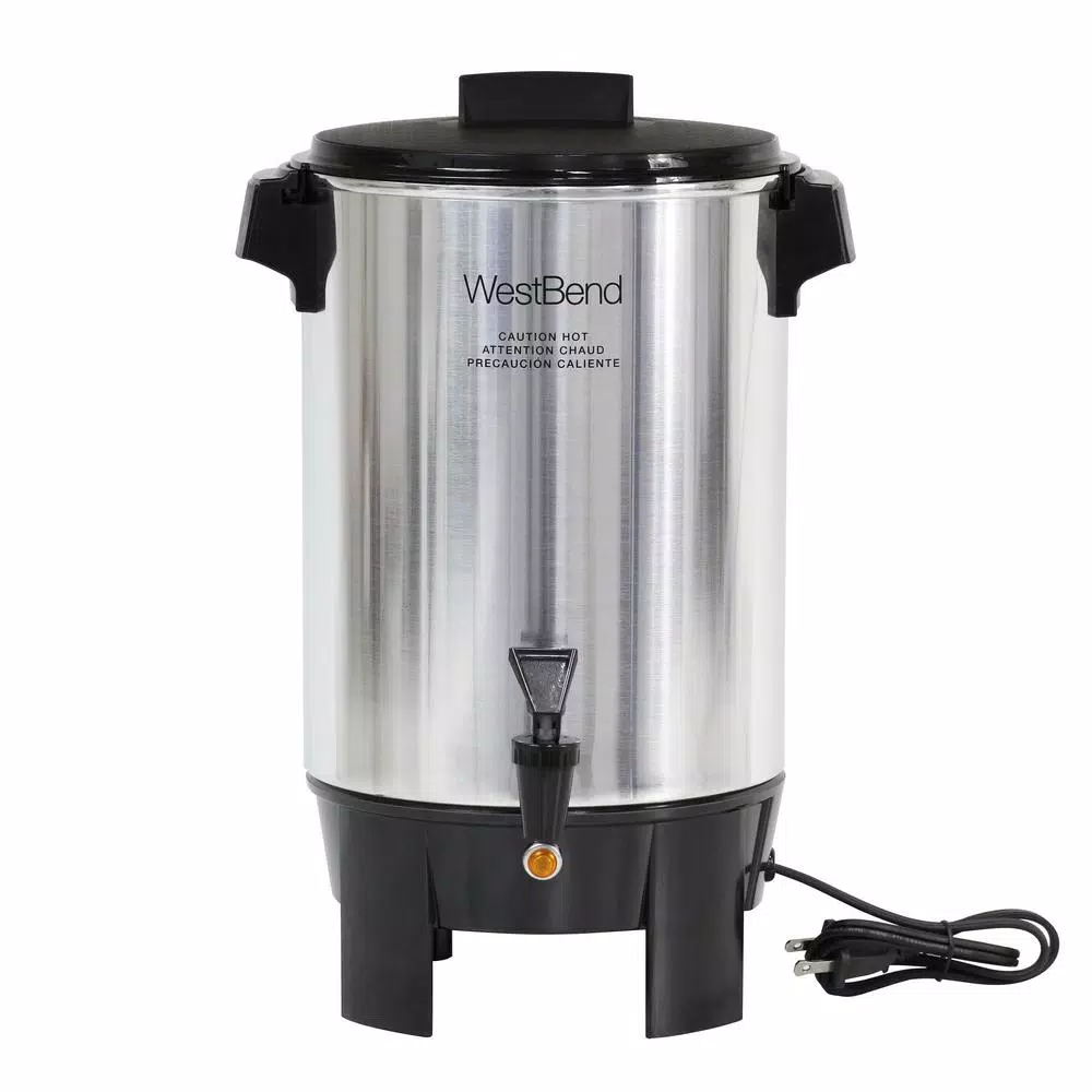 Coffee Makers West Bend 30-Cup Silver Commercial Aluminum Coffee Urn Features Automatic Temperature Control With Quick Brewing 5 Coffee Makers West Bend 30-Cup Silver Commercial Aluminum Coffee Urn Features Automatic Temperature Control With Quick Brewing - Image 3