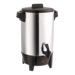 Coffee Makers West Bend 30-Cup Silver Commercial Aluminum Coffee Urn Features Automatic Temperature Control With Quick Brewing