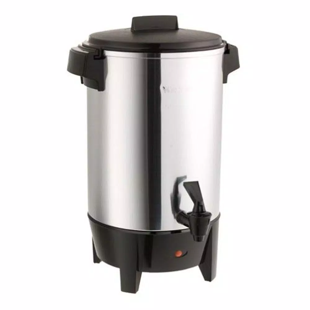 Coffee Makers West Bend 30-Cup Silver Commercial Aluminum Coffee Urn Features Automatic Temperature Control With Quick Brewing 3 Coffee Makers West Bend 30-Cup Silver Commercial Aluminum Coffee Urn Features Automatic Temperature Control With Quick Brewing