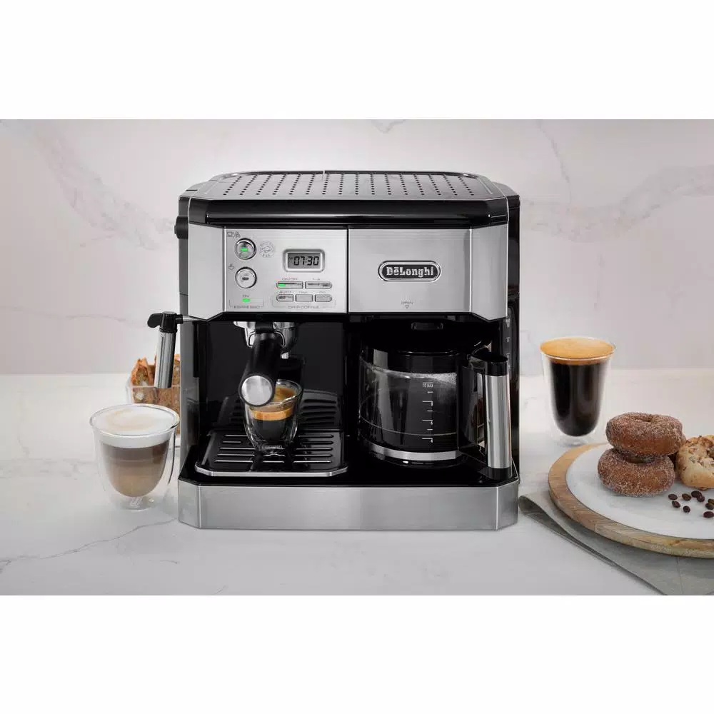 Coffee Makers DeLonghi All-In-One 10-Cup Stainless Steel Espresso Machine And Drip Coffee Maker 4 Coffee Makers DeLonghi All-In-One 10-Cup Stainless Steel Espresso Machine And Drip Coffee Maker - Image 2