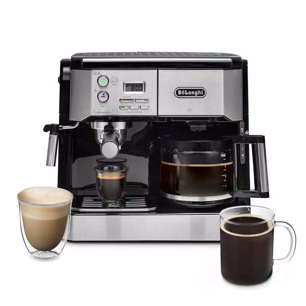 Coffee Makers DeLonghi All-In-One 10-Cup Stainless Steel Espresso Machine And Drip Coffee Maker 5 Coffee Makers DeLonghi All-In-One 10-Cup Stainless Steel Espresso Machine And Drip Coffee Maker - Image 3