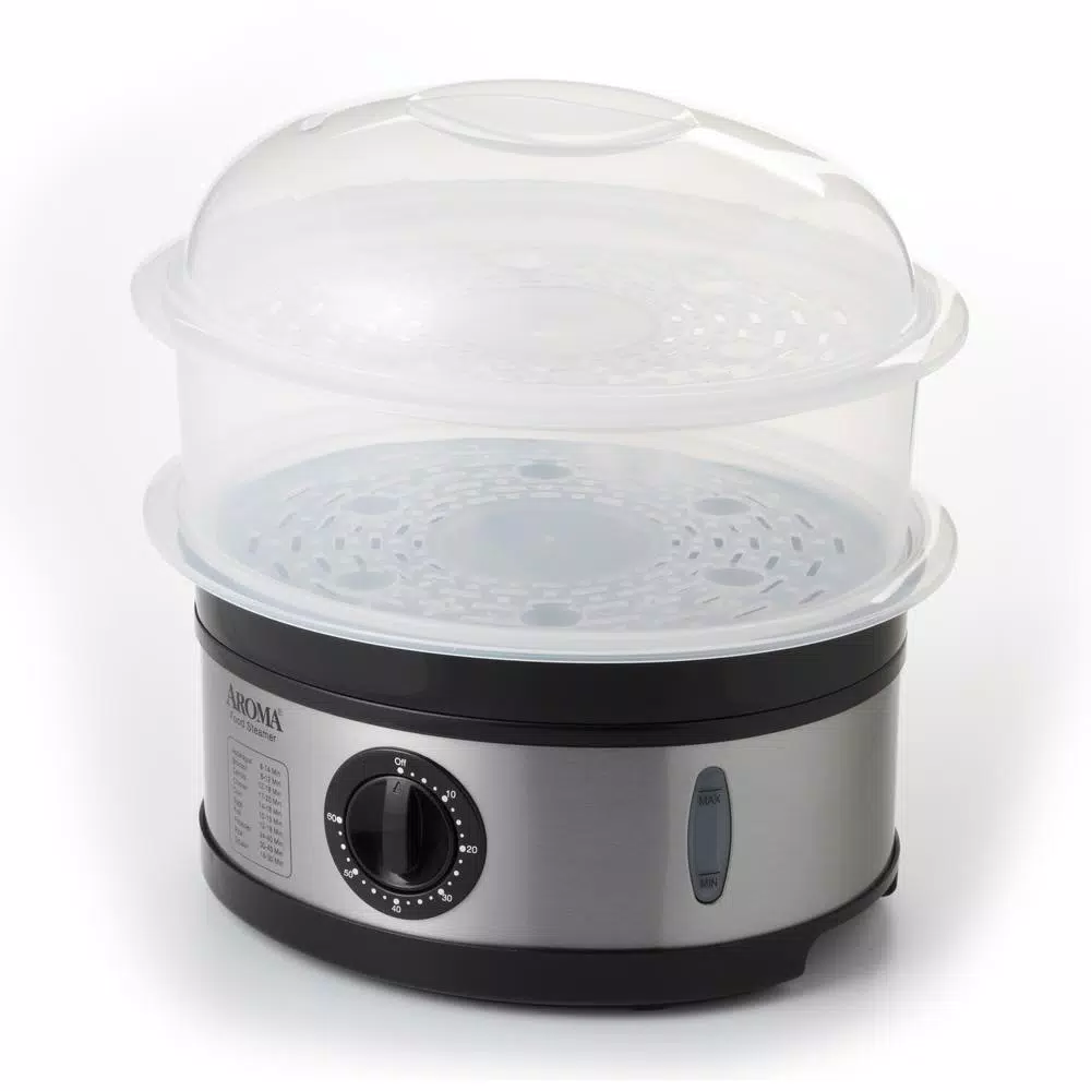 Cookers AROMA 20-Cup Stainless Steel Food Steamer 3 Cookers AROMA 20-Cup Stainless Steel Food Steamer