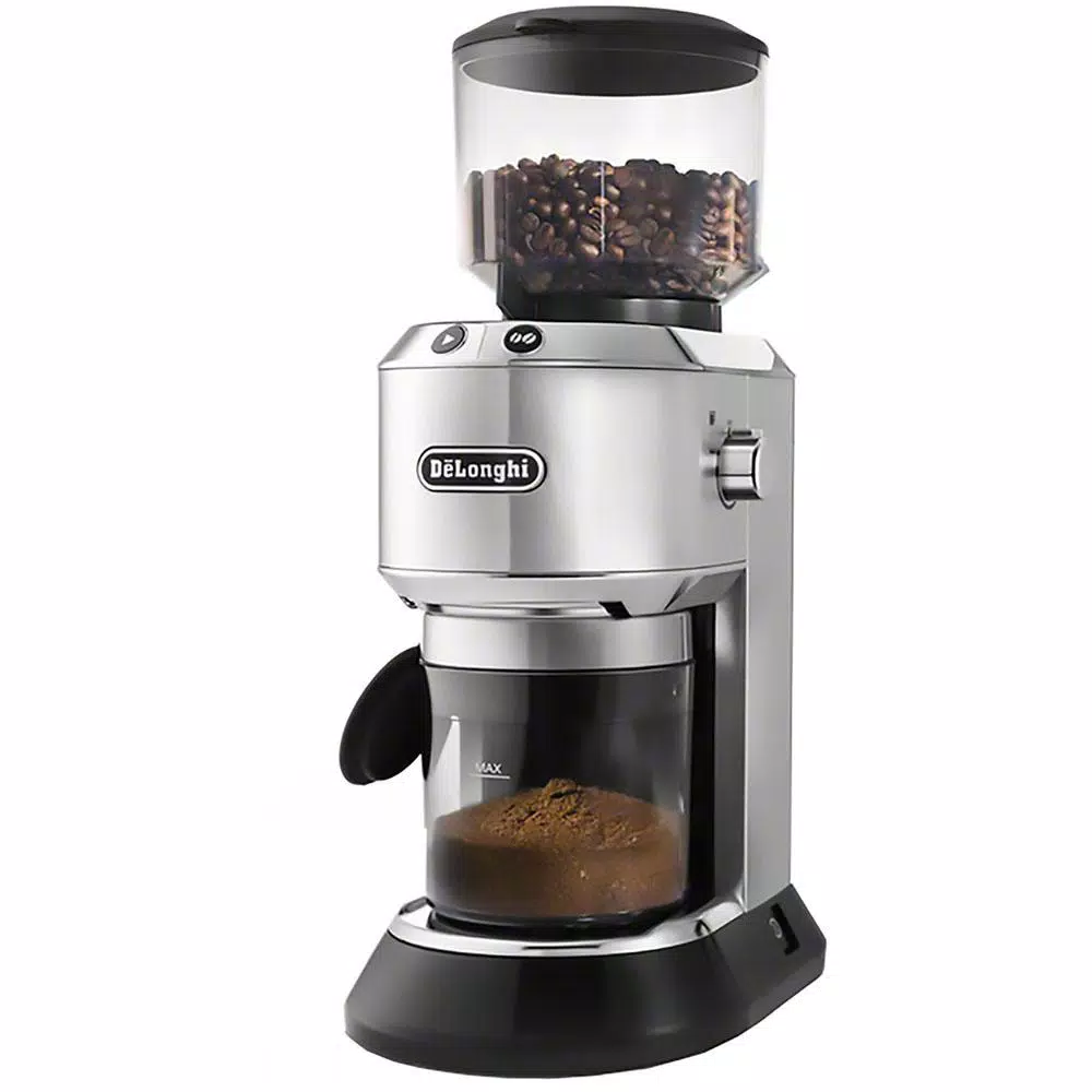 Coffee Makers DeLonghi Dedica Stainless Steel Digital Conical Burr Grinder With 18 Grind Settings And Portafilter Adaptor – 12 Oz. 3 Coffee Makers DeLonghi Dedica Stainless Steel Digital Conical Burr Grinder With 18 Grind Settings And Portafilter Adaptor – 12 Oz.