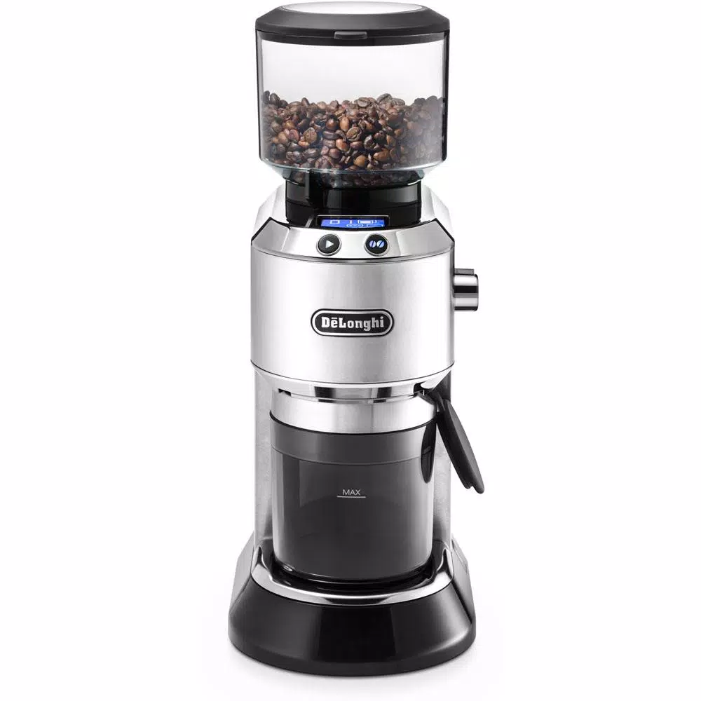 Coffee Makers DeLonghi Dedica Stainless Steel Digital Conical Burr Grinder With 18 Grind Settings And Portafilter Adaptor – 12 Oz. 5 Coffee Makers DeLonghi Dedica Stainless Steel Digital Conical Burr Grinder With 18 Grind Settings And Portafilter Adaptor – 12 Oz. - Image 3