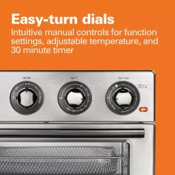 Toasters Hamilton Beach Air Fry 1800 W 6 Slice Stainless Steel Countertop Oven With 6 Cooking Functions 14 Toasters Hamilton Beach Air Fry 1800 W 6 Slice Stainless Steel Countertop Oven With 6 Cooking Functions -Dessert Makers Popular Store stainless hamilton beach toaster ovens 31225 1f 1000