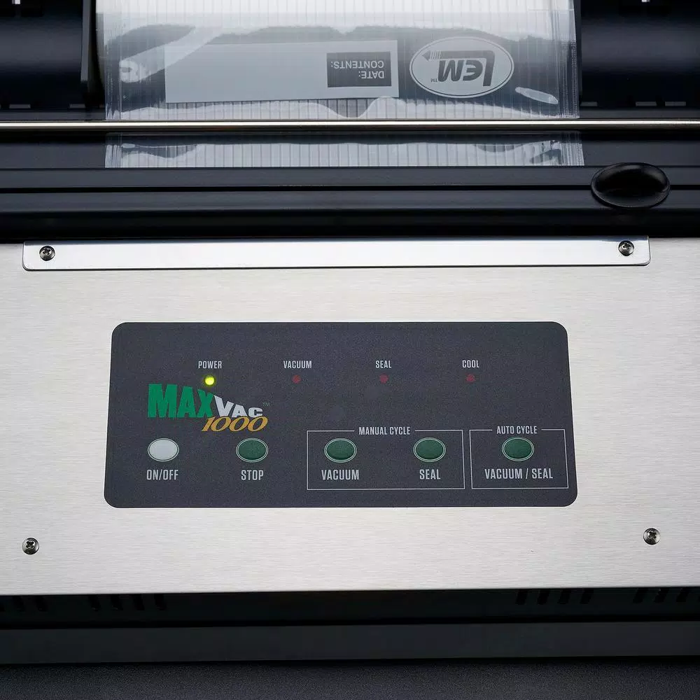 Food Processing LEM MaxVac 1000 Stainless Steel Food Vacuum Sealer With Bag Holder And Bag Cutter 7 Food Processing LEM MaxVac 1000 Stainless Steel Food Vacuum Sealer With Bag Holder And Bag Cutter - Image 5