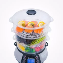 Cookers Magic Chef 3-Tier 12 Qt. Stainless Steel Countertop Food Steamer And Rice Cooker 13 Cookers Magic Chef 3-Tier 12 Qt. Stainless Steel Countertop Food Steamer And Rice Cooker -Dessert Makers Popular Store stainless magic chef rice cookers mcsfs12st 40 1000