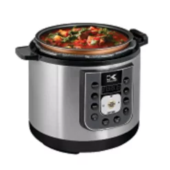 Cookers KALORIK Perfect Sear 6.25 Qt. Black Stainless Steel Electric Pressure Cooker 10 Cookers KALORIK Perfect Sear 6.25 Qt. Black Stainless Steel Electric Pressure Cooker -Dessert Makers Popular Store stainless steel and black kalorik electric pressure cookers epck 42941 bk 4f 1000