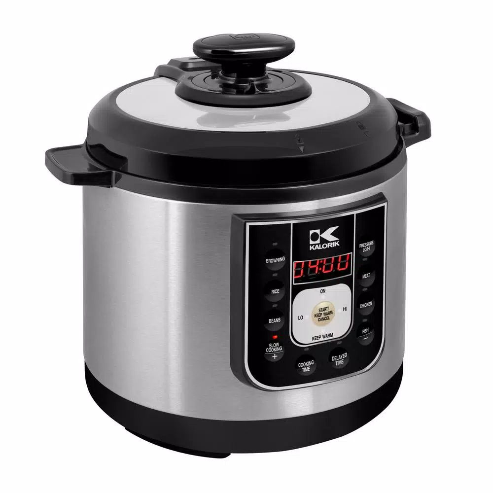 Cookers KALORIK Perfect Sear 6.25 Qt. Black Stainless Steel Electric Pressure Cooker 3 Cookers KALORIK Perfect Sear 6.25 Qt. Black Stainless Steel Electric Pressure Cooker