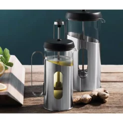 Coffee Makers BergHOFF Essentials 2.5 Cup Stainless Steel Coffee And Tea French Press -Dessert Makers Popular Store stainless steel berghoff french presses 1107129 1f 1000