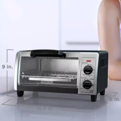 Toasters BLACK+DECKER 1150 W 4-Slice Black Stainless Steel Toaster Oven With Temperature Control 17 Toasters BLACK+DECKER 1150 W 4-Slice Black Stainless Steel Toaster Oven With Temperature Control -Dessert Makers Popular Store stainless steel black black decker toaster ovens to1705sb 77 1000