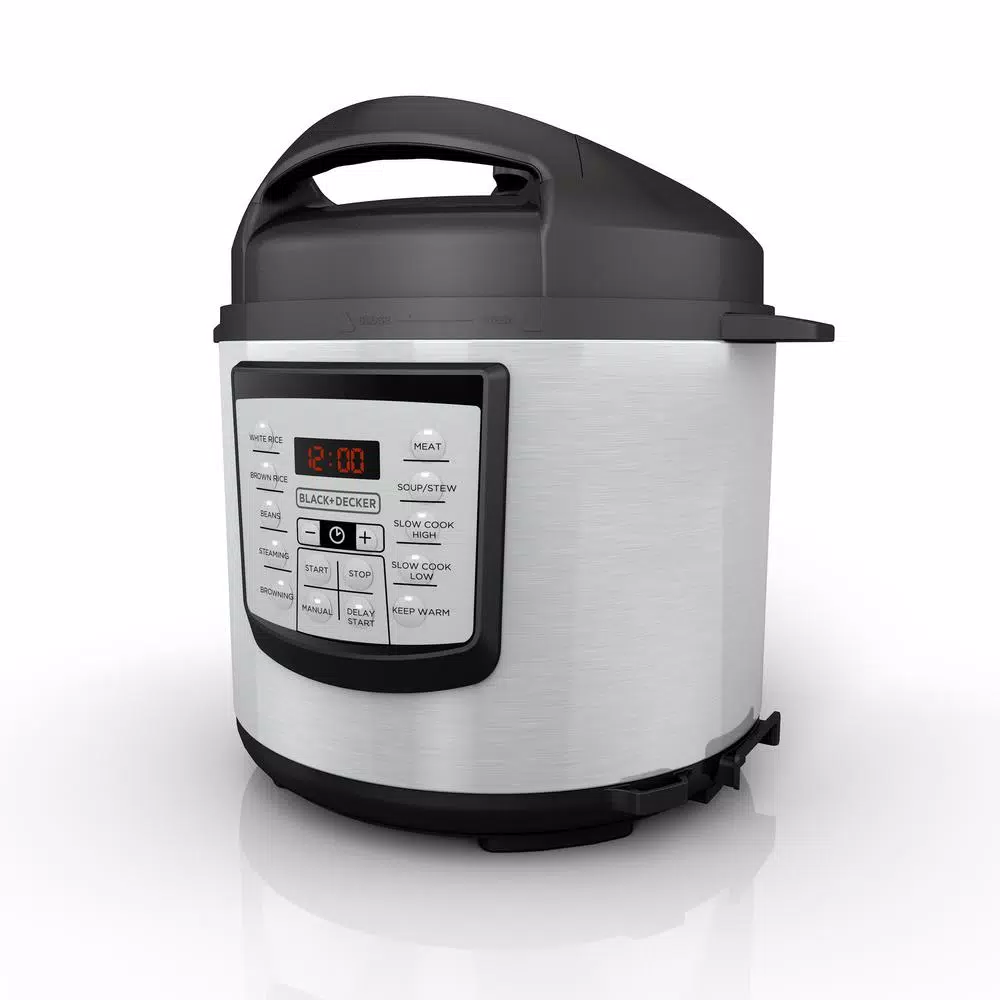 Cookers BLACK+DECKER 6 Qt. Stainless Steel Electric Pressure Cooker With Non-Stick Metal Insert 4 Cookers BLACK+DECKER 6 Qt. Stainless Steel Electric Pressure Cooker With Non-Stick Metal Insert - Image 2