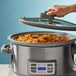 Cookers BLACK+DECKER 7 Qt. Stainless Steel Electric Slow Cooker With Temperature Probe And Precision Sous-Vide 17 Cookers BLACK+DECKER 7 Qt. Stainless Steel Electric Slow Cooker With Temperature Probe And Precision Sous-Vide -Dessert Makers Popular Store stainless steel black decker multi cookers scd7007ssd 31 1000