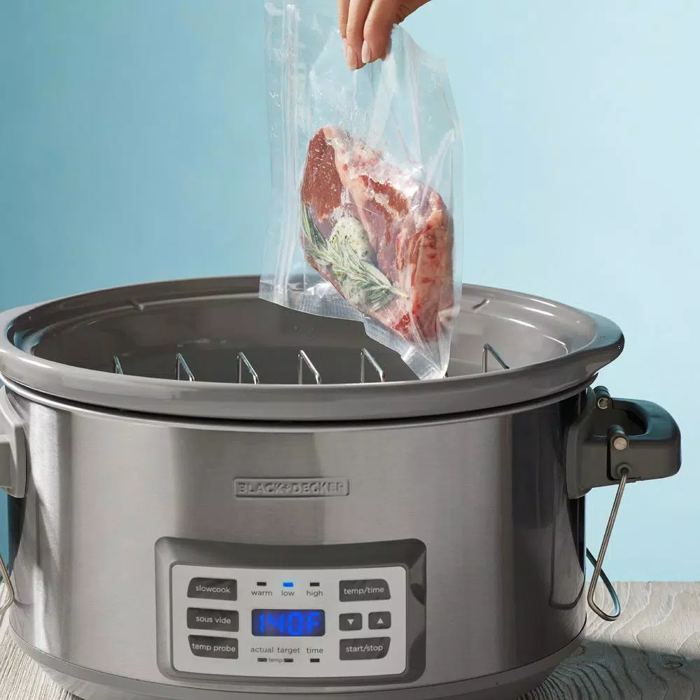Cookers BLACK+DECKER 7 Qt. Stainless Steel Electric Slow Cooker With Temperature Probe And Precision Sous-Vide 5 Cookers BLACK+DECKER 7 Qt. Stainless Steel Electric Slow Cooker With Temperature Probe And Precision Sous-Vide - Image 3