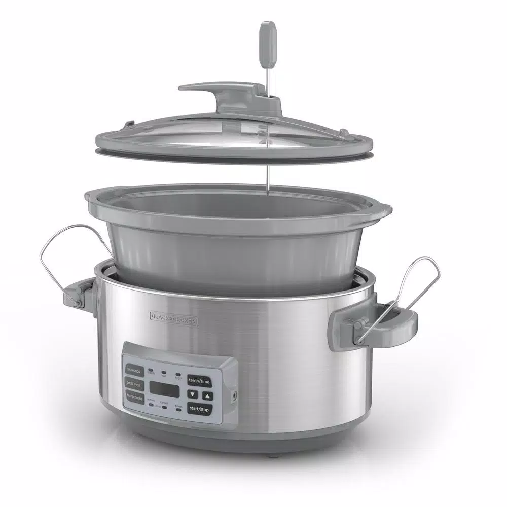 Cookers BLACK+DECKER 7 Qt. Stainless Steel Electric Slow Cooker With Temperature Probe And Precision Sous-Vide 4 Cookers BLACK+DECKER 7 Qt. Stainless Steel Electric Slow Cooker With Temperature Probe And Precision Sous-Vide - Image 2