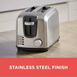 Toasters BLACK+DECKER 2-Slice Stainless Steel Toaster 12 Toasters BLACK+DECKER 2-Slice Stainless Steel Toaster -Dessert Makers Popular Store stainless steel black decker pop up toasters t2707s 1f 1000