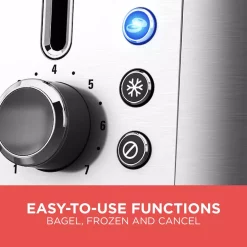 Toasters BLACK+DECKER Rapid Toast 2-Slice Stainless Steel Wide Slot Toaster 14 Toasters BLACK+DECKER Rapid Toast 2-Slice Stainless Steel Wide Slot Toaster -Dessert Makers Popular Store stainless steel black decker pop up toasters tr3500sd 1f 1000