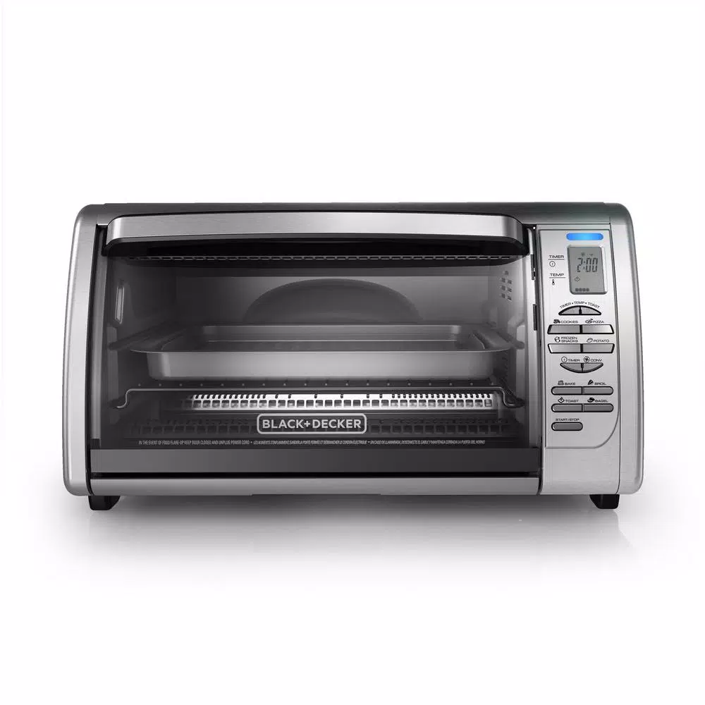Toasters BLACK+DECKER 1500 W 6-Slice Stainless Steel Toaster Oven With Broiler 3 Toasters BLACK+DECKER 1500 W 6-Slice Stainless Steel Toaster Oven With Broiler